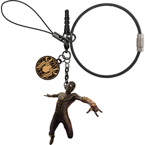 スパイダーマン　ノー・ウェイ・ホーム　マスコットキーホルダー（BLACK＆GOLD SUIT)【第2弾アイテム！】