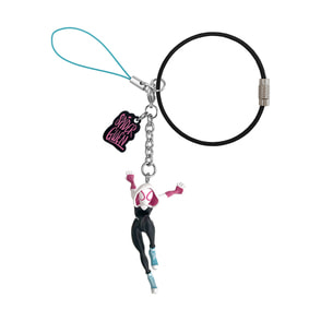 スパイダーマン：アクロス・ザ・スパイダーバース　マスコット付きキーホルダー（グウェン）