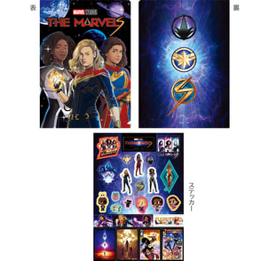マーベルズ　ミニクリアファイル＆ステッカーセット