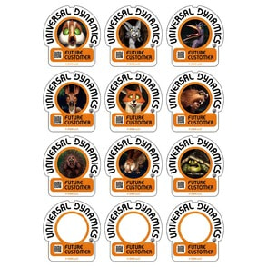 野生の島のロズ　ステッカーセット