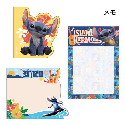 ディズニー　リロ＆スティッチ　メモ　セット ディズニー リロ＆スティッチ スティッチ ノート メモ帳 色鉛筆