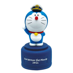 ドラえもん　新・のび太の海底鬼岩城　マスコット付きボトルキャップ
