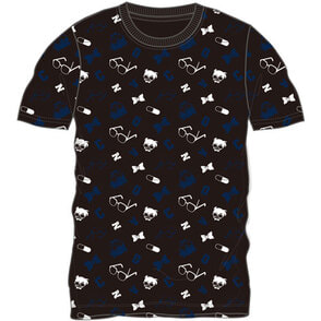 名探偵コナン　総柄半袖Tシャツ（ブラック）Lサイズ
