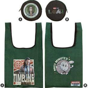 マーベル（共通商品３）　ポーチ付きエコバッグ（ロキ）