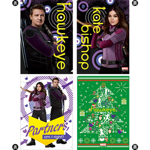 マーベル（共通商品３）　ミニクリアファイル（ホークアイ）