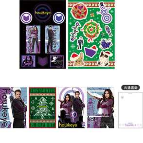 マーベル(共通商品3) ポストカード&ステッカーセット(ホークアイ)