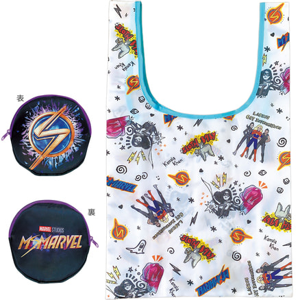 マーベル（共通商品３）　ポーチ付きエコバッグ／ミズ・マーベル
