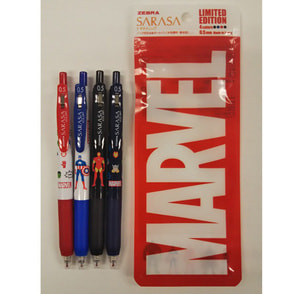 マーベル（共通商品）　サラサクリップ 0.5マーベル４色セット