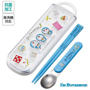 ドラえもん カトラリーセット 10点 I'm Doraemon 抗菌食洗機対応スライド式箸スプーンコンビセット