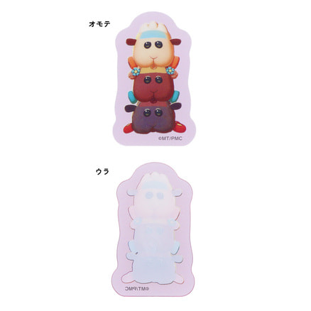 【専用！】モルカー　BIG 【アビー・テディ・チョコ】 PUI PUI モルカー アクリルステッカー（アビー・チョコ・テディ
