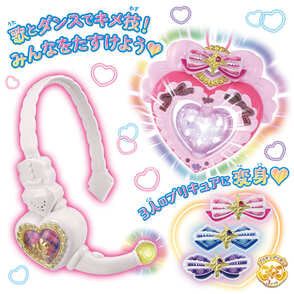 プリキュア アイドルハートブローチ　インカムセット 未開封 キミとアイドルプリキュア♪ アイドルハートブローチ＆アイドル
