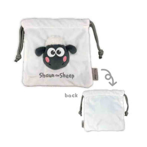 ひつじのショーン　フェイスマスコット巾着（キュートショーン）