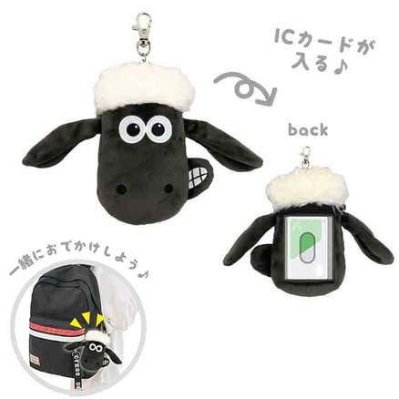 ひつじのショーン　フェイスパスケース（ショーン）N