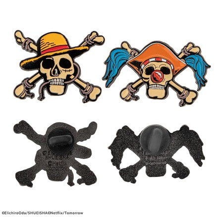 ONE PIECE』（Netflix）【ピンバッジ】ルフィ＆バギー（アイコン