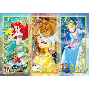 ディズニーキャラクター　パノラマジグソーパズル　プリンセス　5つの恋物語　希少 ディズニープリンセス ～はじまるものがたり～（TS0540039