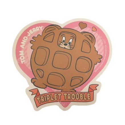 トムとジェリー トラベルステッカー ジェリー／ハート