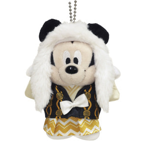 ミッキー連獅子 マスコット 白