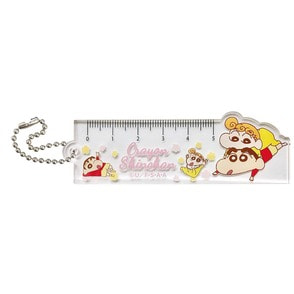 クレヨンしんちゃん アクリルものさしキーホルダー5cm ひまわり