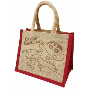 クレヨンしんちゃん　ジュートマイバッグ（S）B　チェリ―レッド