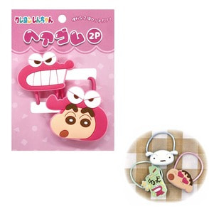 クレヨンしんちゃん　ヘアゴム2P　ピンク
