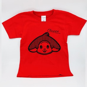 オトッペ　Tシャツ「ウィンディ SMILE」レッド（サイズ120cm）