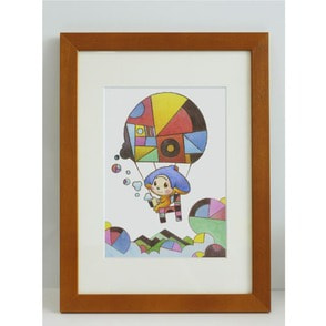 オトッペ　直筆水彩画（オトッペキャラクターデザイナー・おおばる画）「BALOON」