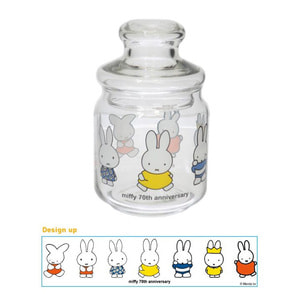 ミッフィー 70周年ヒストリー ガラスキャニスター
