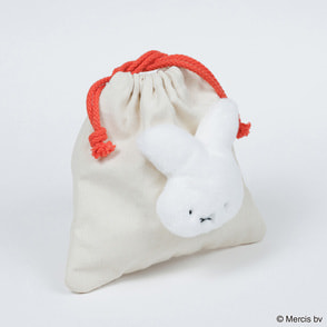 MIFFY 70th NIJNTJE  マスコット巾着 ブルーナレッド ミッフィ―