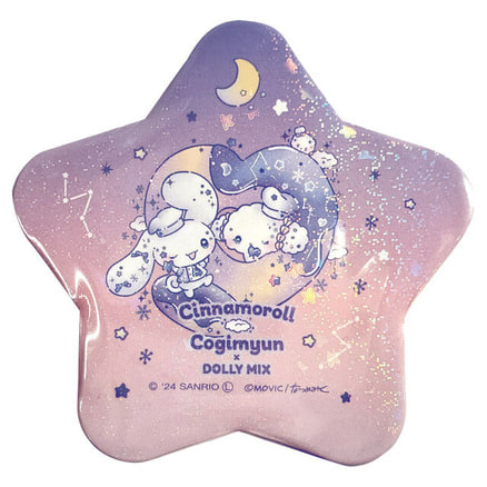 ♥いちご♥さま　専用出品　シナモン＆パープル、シナモン2個セット　合計4足セット シナモン&こぎみゅん×DollyMix トレーディング缶バッジ（全4種