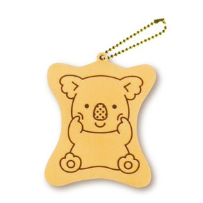 コアラのマーチ  ビスケット型ラバーマスコット（ほっペムニュマーチくん）