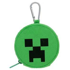 Minecraft マインクラフト カラビナ付き丸型ポーチ（クリーパー）