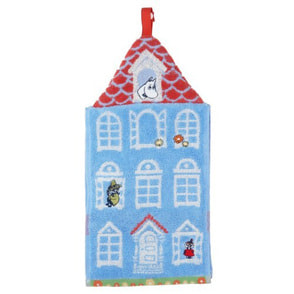 ムーミン　マスコット付きドレスタオル／お家の前で集合