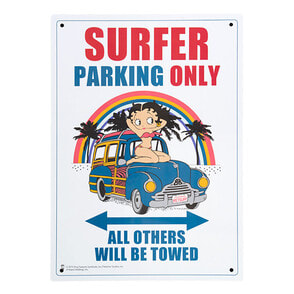 プラスティック サインボード ベティ PARKING／BETTY BOOP