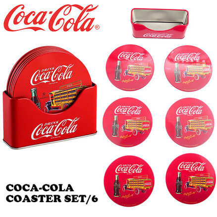 高い品質 コカコーラコースターセット SET／6（TS0650447）｜レトロ コレクション