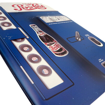 【70％OFF】 ダイカットエンボスメタルサイン PEPSI‐COLA VENDING MACHINE アンティーク雑貨