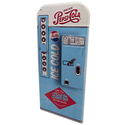 ダイカットエンボスメタルサイン PEPSI‐COLA VENDING MACHINE