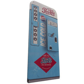 ダイカットエンボスメタルサイン PEPSI‐COLA VENDING MACHINE
