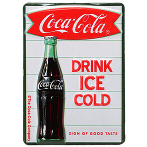 エンボス メタル マグネット COCA COLA DRINK ICE COLD