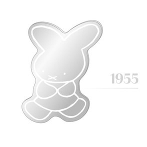 ミッフィーデコレーションミラー 70thヒストリー／ホワイト