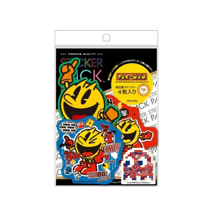 4枚セット】ステッカーパック PAC-MAN パックマン PCK023