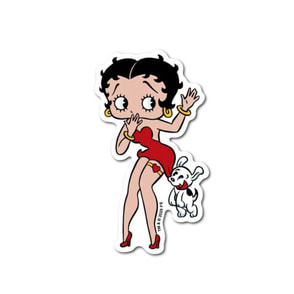 BETTY BOOP ダイカットステッカー ベティー＆パジー BTY004